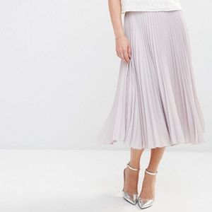 Pleated Midi Skirt by Closet Size US 6 UK 10